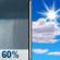 Wednesday: Rain Showers Likely then Mostly Sunny