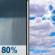 Columbus Day: Rain showers before 8am. Mostly cloudy, with a high near 68. Chance of precipitation is 80%. Columbus Day: Rain Showers then Mostly Cloudy